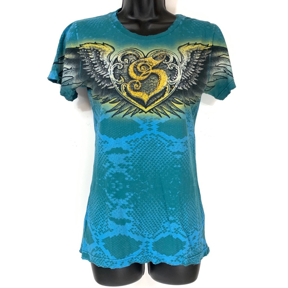 SINFUL By Affliction Cotton T-Shirt Size Large